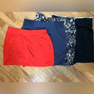 Golf Women's Skirt Skort Collection - Red Blue Black Columbia Lopez PGA Small